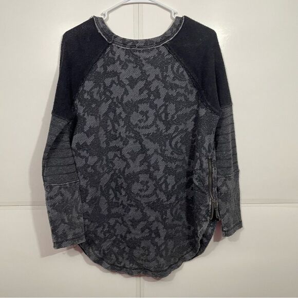 Free People Black Lace Crewneck Sweater - Picture 2 of 5